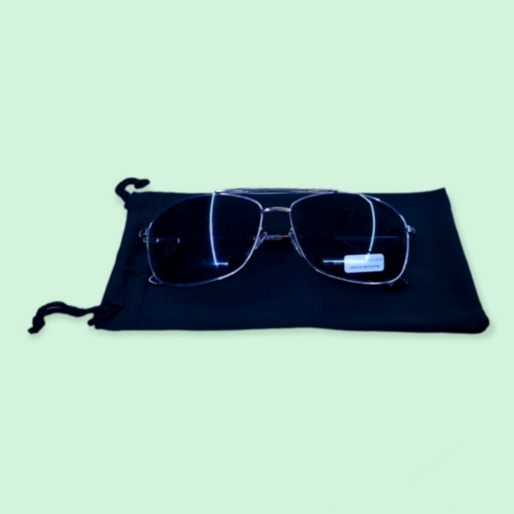 Tommy Hilfiger Sunglasses Frank MM OM564 Silver Frames With Black Lenses